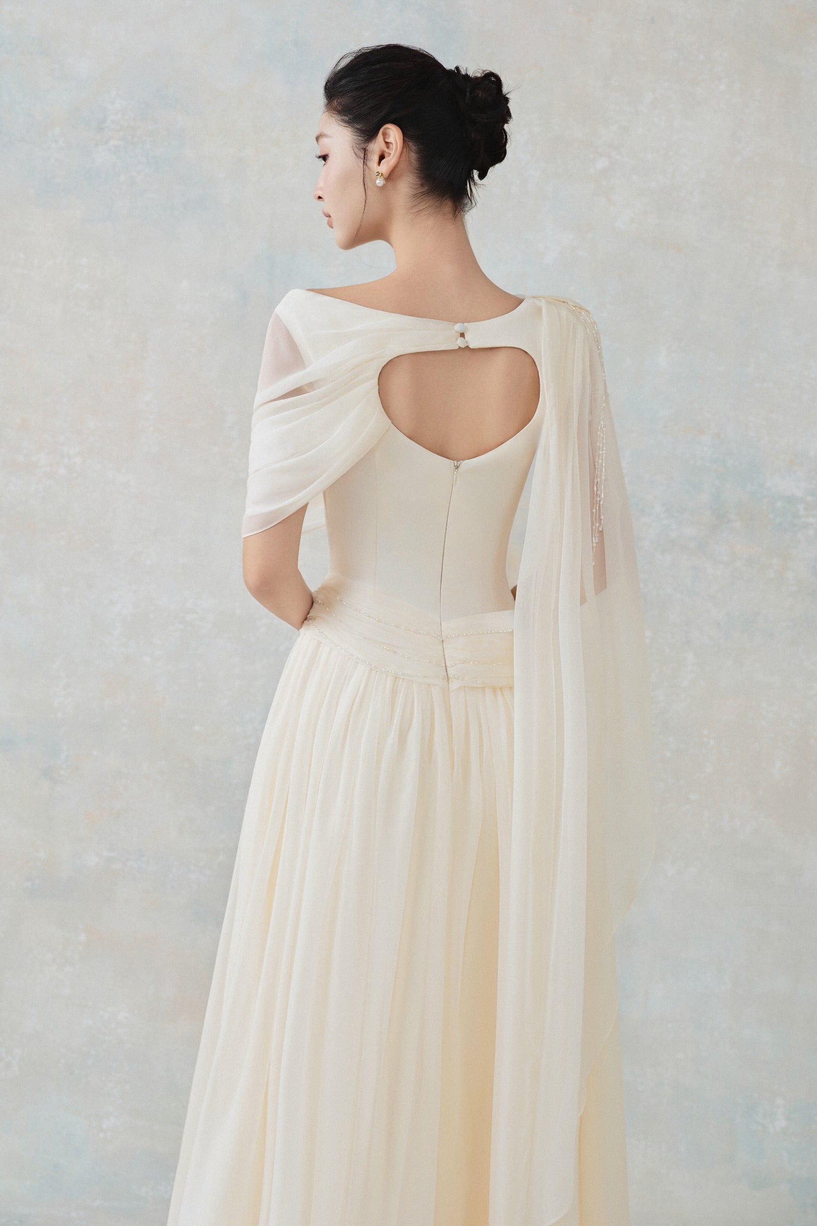 Edana Draped Maxi Dress