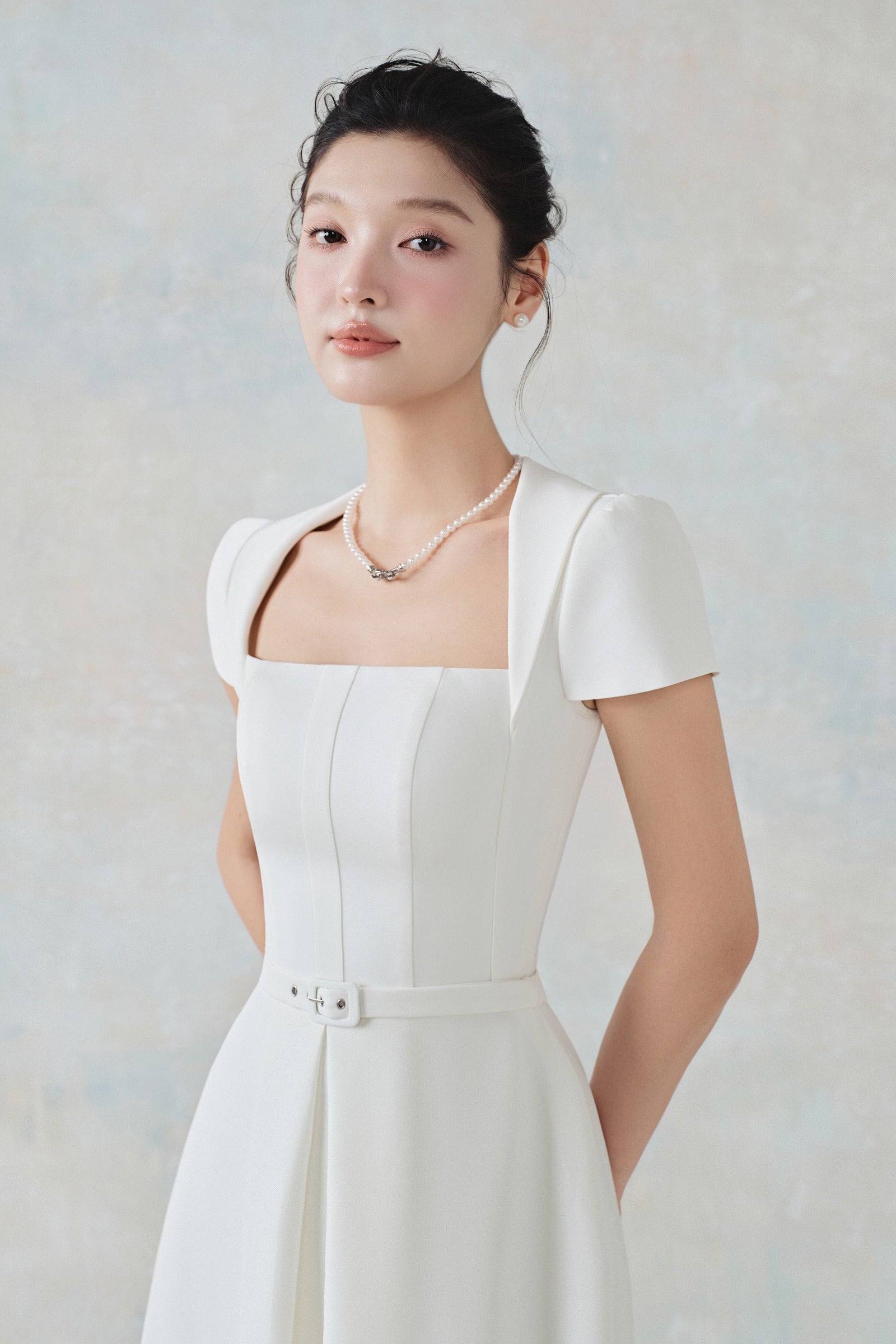 Tulie Trapeze Neck Midi Dress
