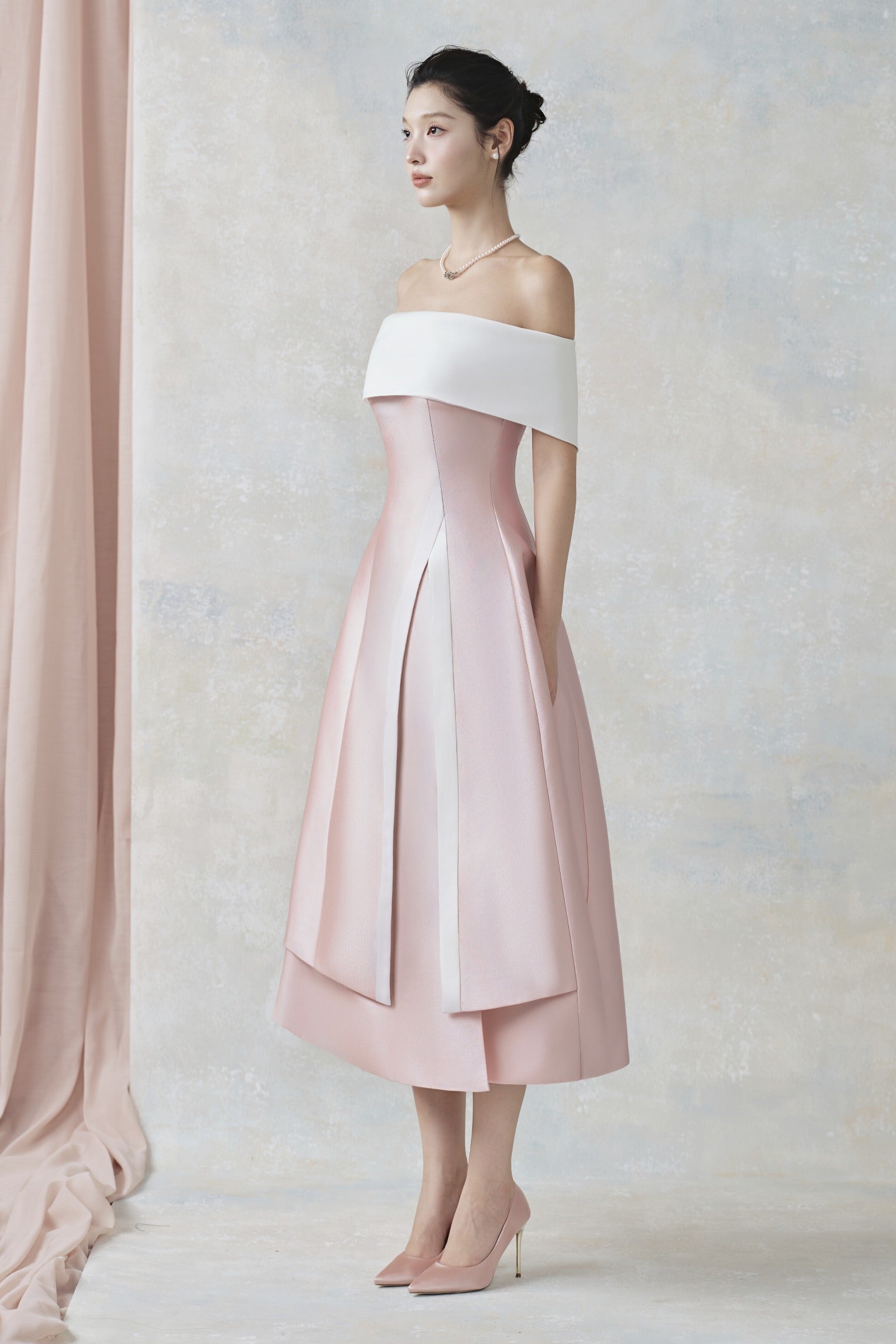 Dakota Off-Shoulder Midi Dress