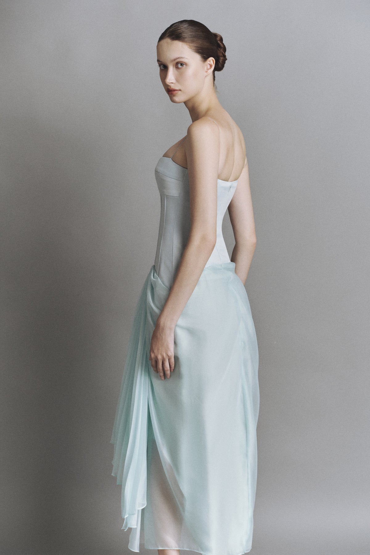 Aquaire Sweetheart Midi Dress