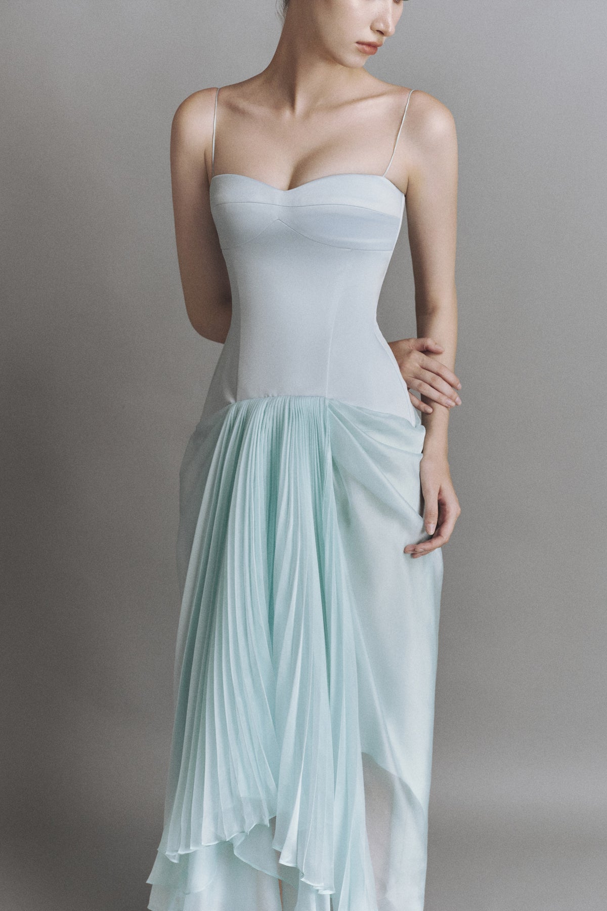 Aquaire Sweetheart Midi Dress