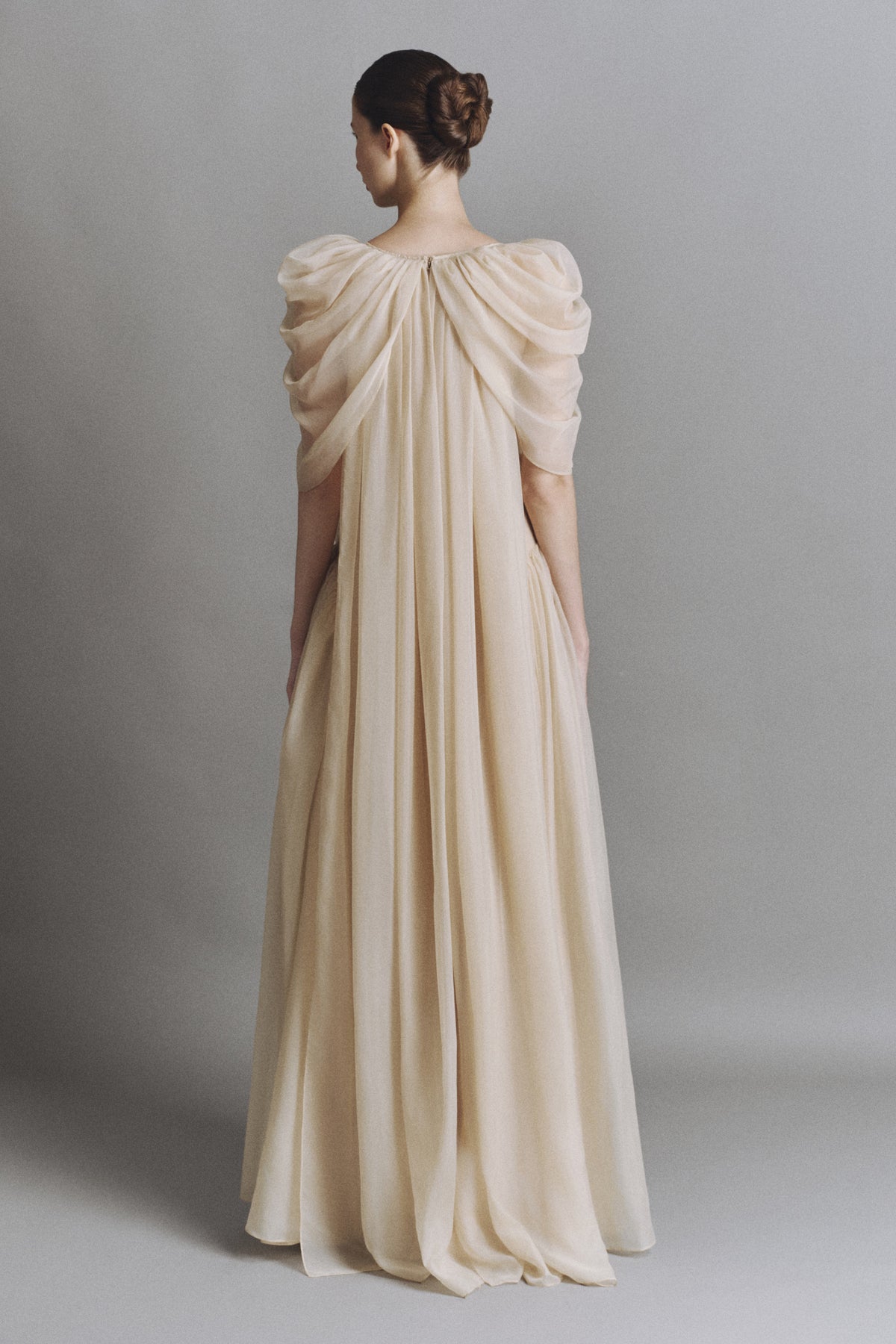 Aerial Butterfly Sleeve Maxi Dress