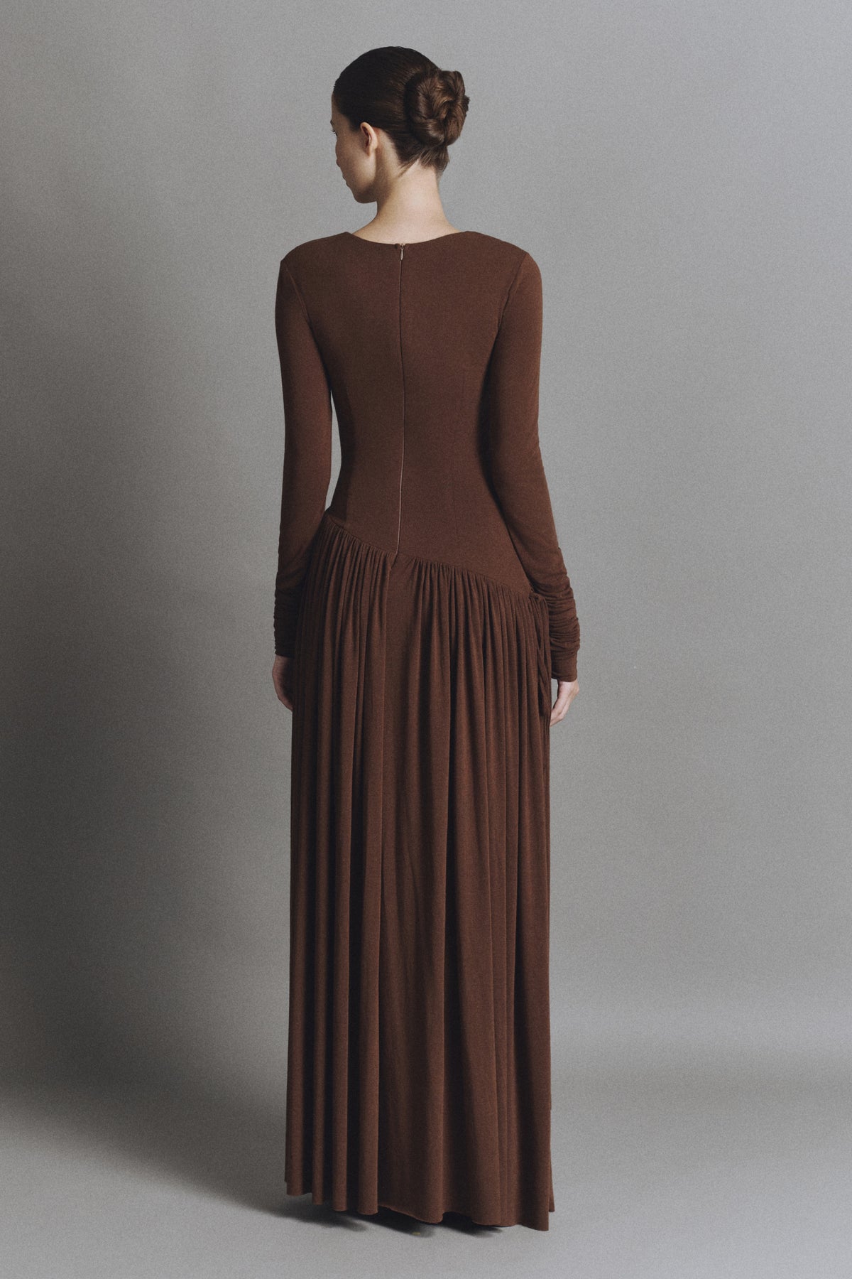 Laguna Asymmetric Neck Maxi Dress
