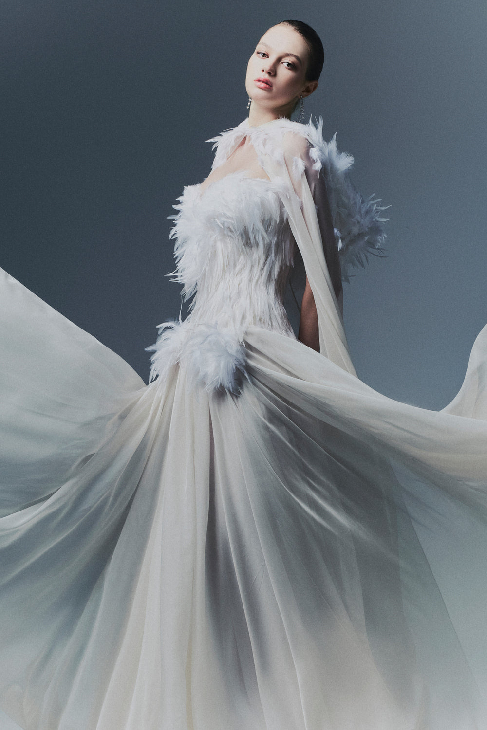 Adeline Sweetheart Draped Maxi Dress