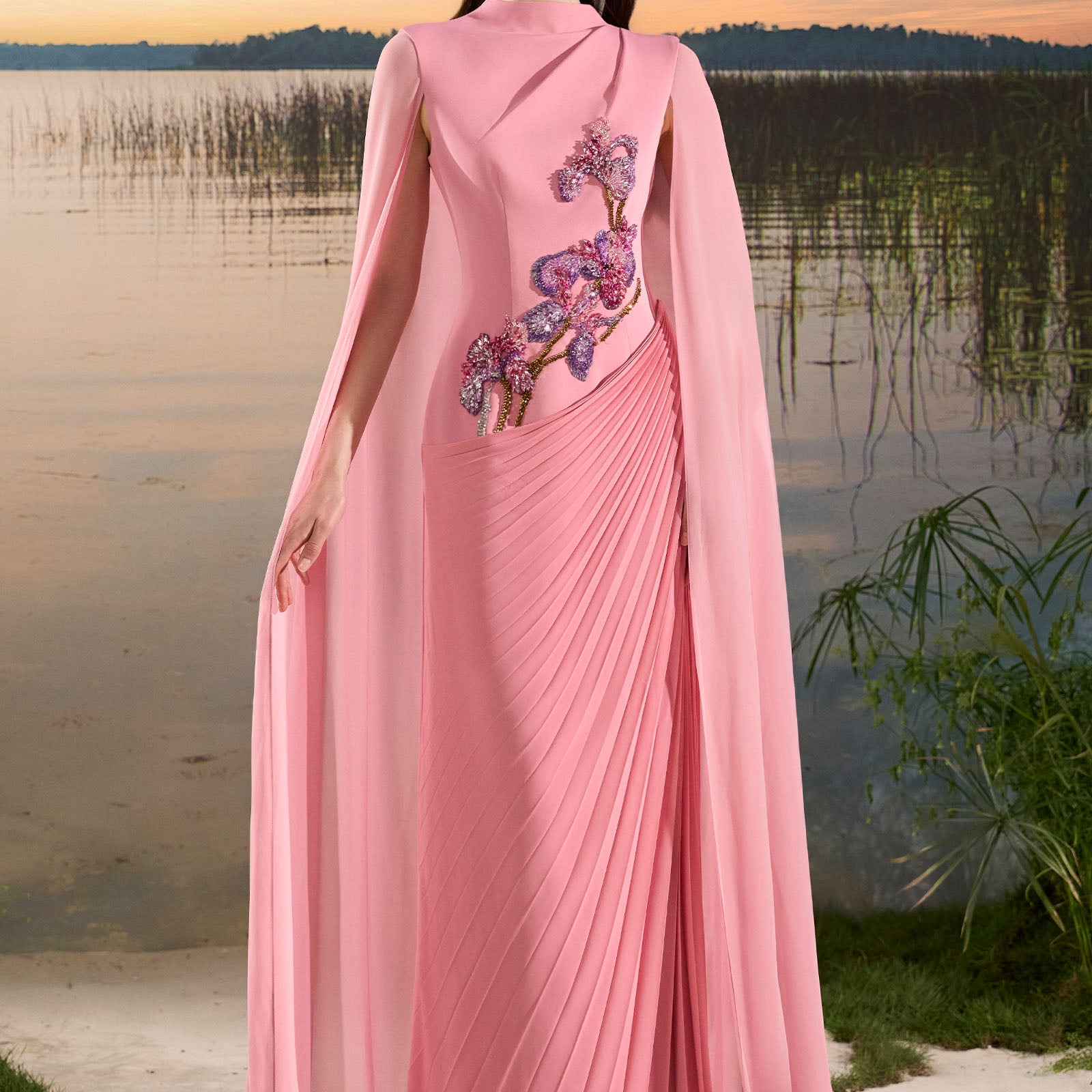 Dahlia Pleated Maxi Dress - MEAN BLVD