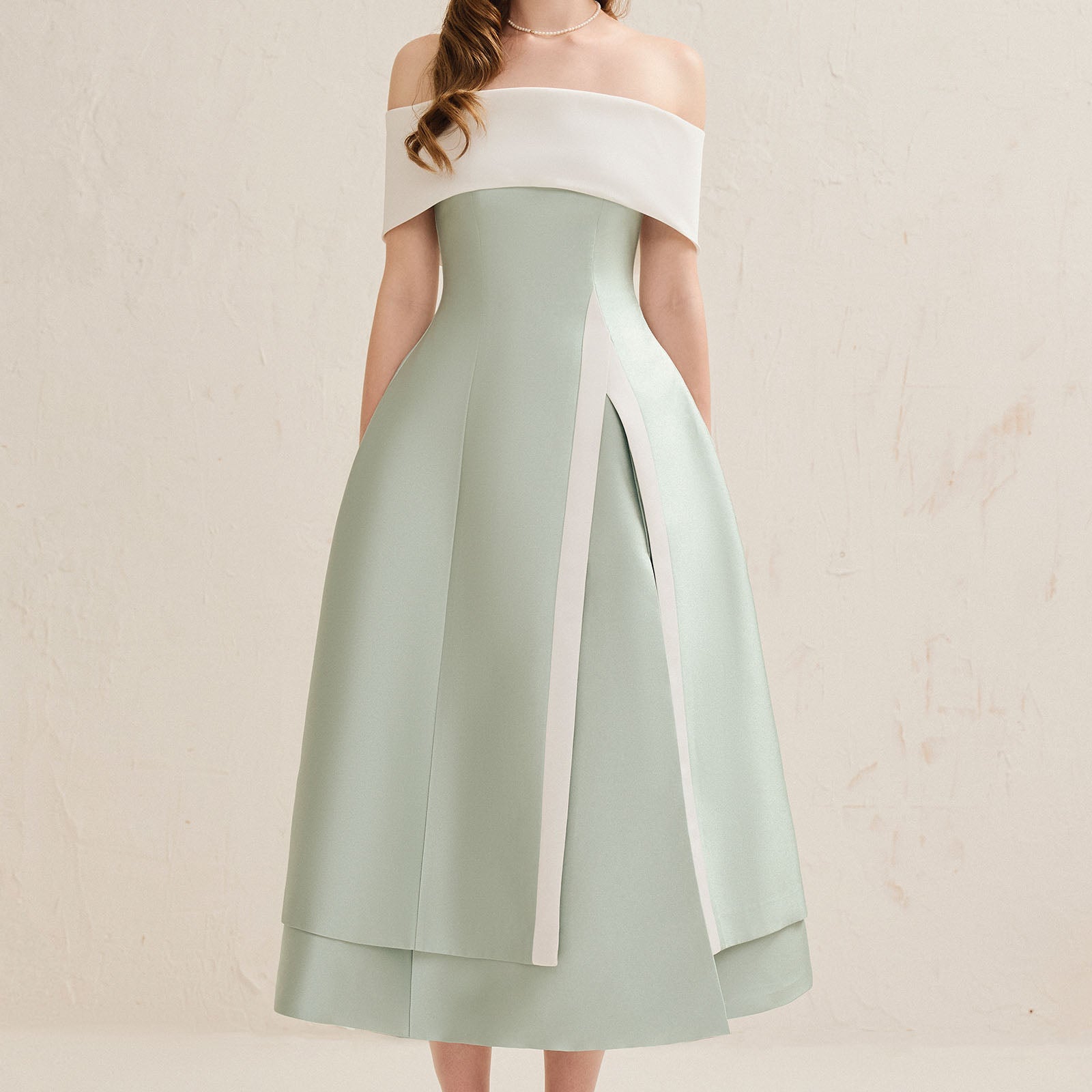 Dakota Off-Shoulder Midi Dress - MEAN BLVD