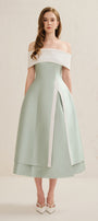 Dakota Off-Shoulder Midi Dress - MEAN BLVD