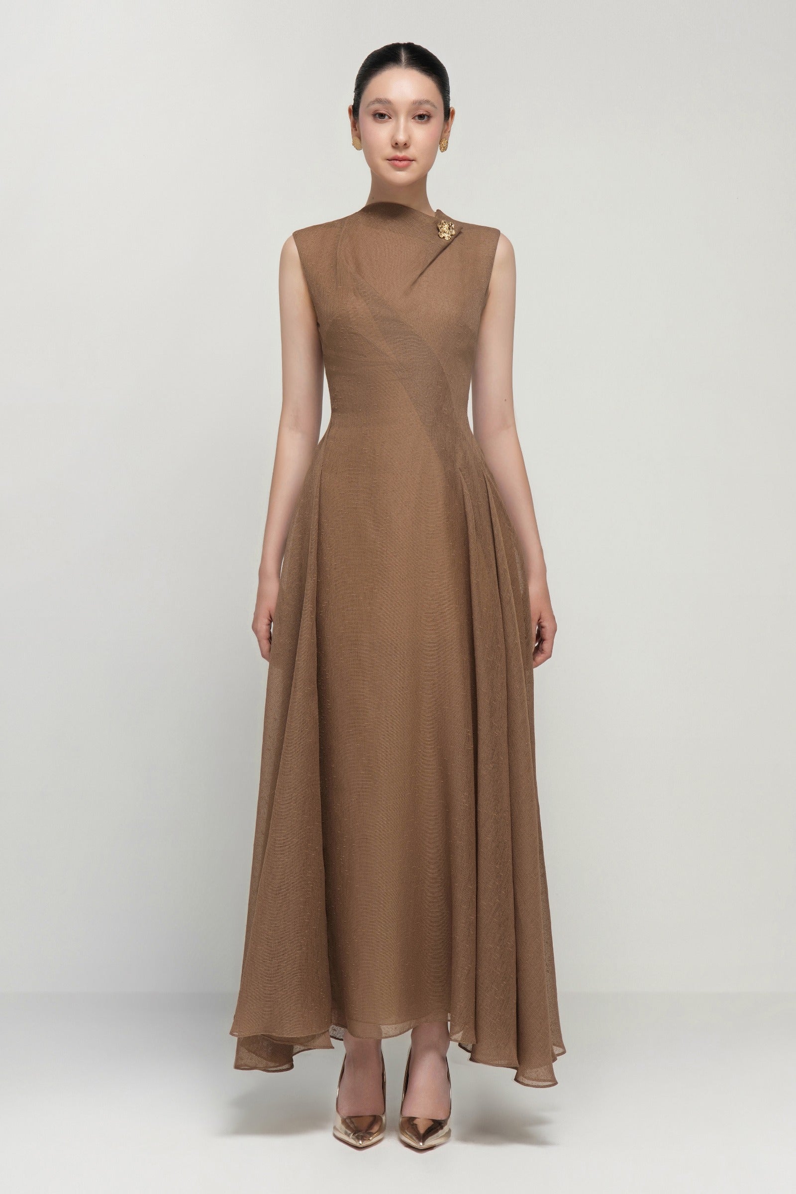 Daphne Draped Maxi Dress - MEAN BLVD