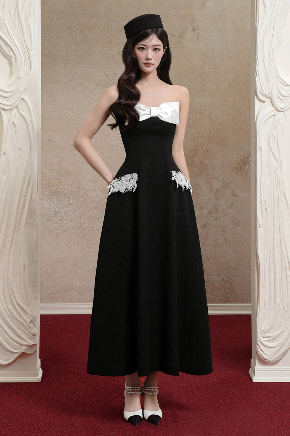 Davina Ribbon Midi Dress - MEAN BLVD