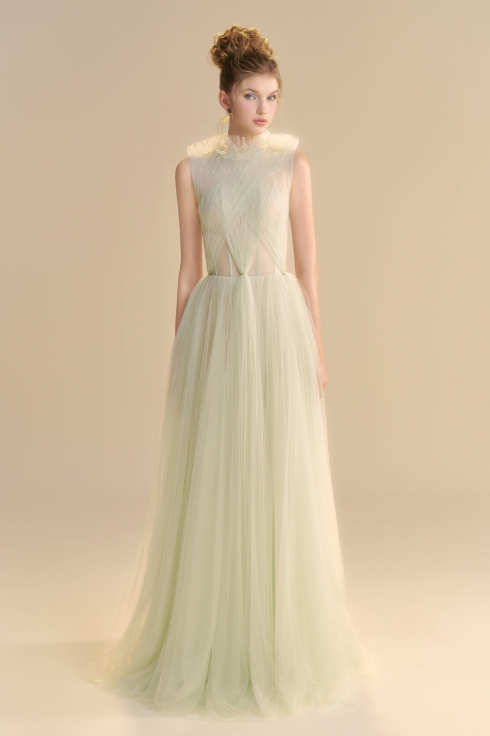 Delysia High Neck Gathering Maxi Dress - MEAN BLVD