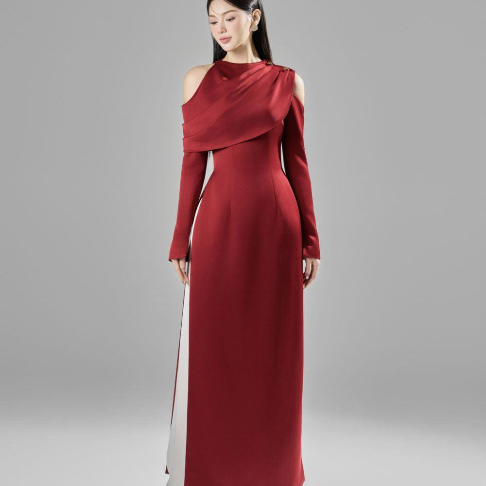 Tuong Van Straight Wide Leg Silk Spandex Long Length Pants