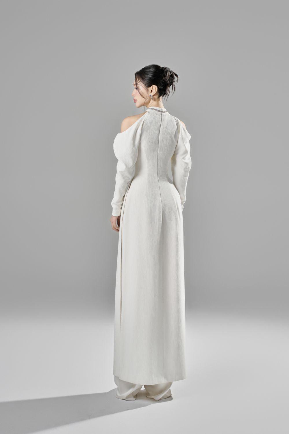 Tuong Van Straight Wide Leg Silk Spandex Long Length Pants