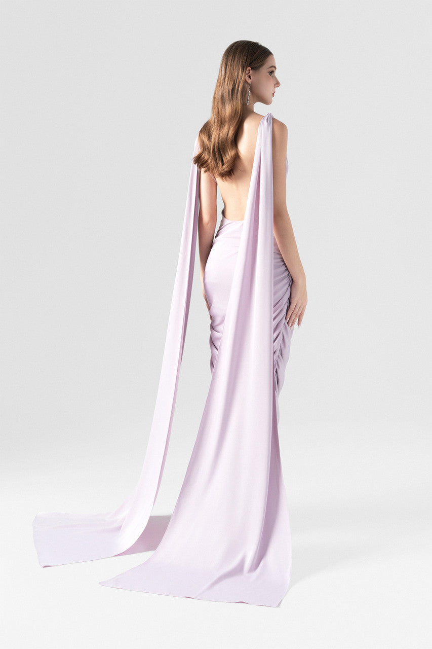 Merciless Middle Eastern-Inspired Dress with Flowing Silk Flaps 3