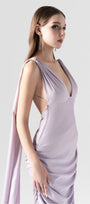 Merciless Middle Eastern-Inspired Dress with Flowing Silk Flaps 6