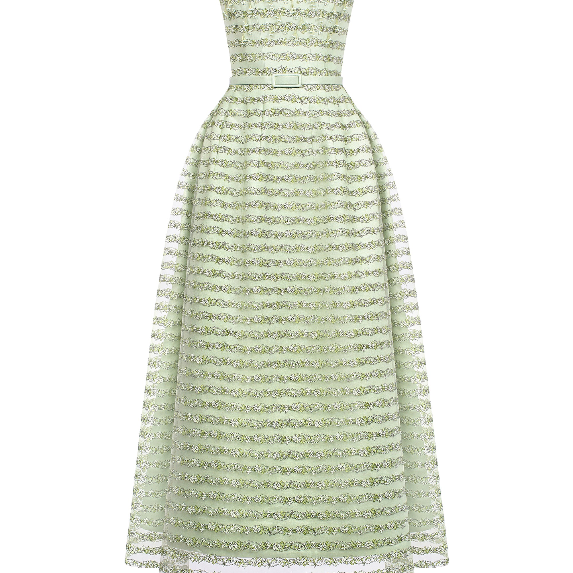 Evergreen Draped Midi Dress