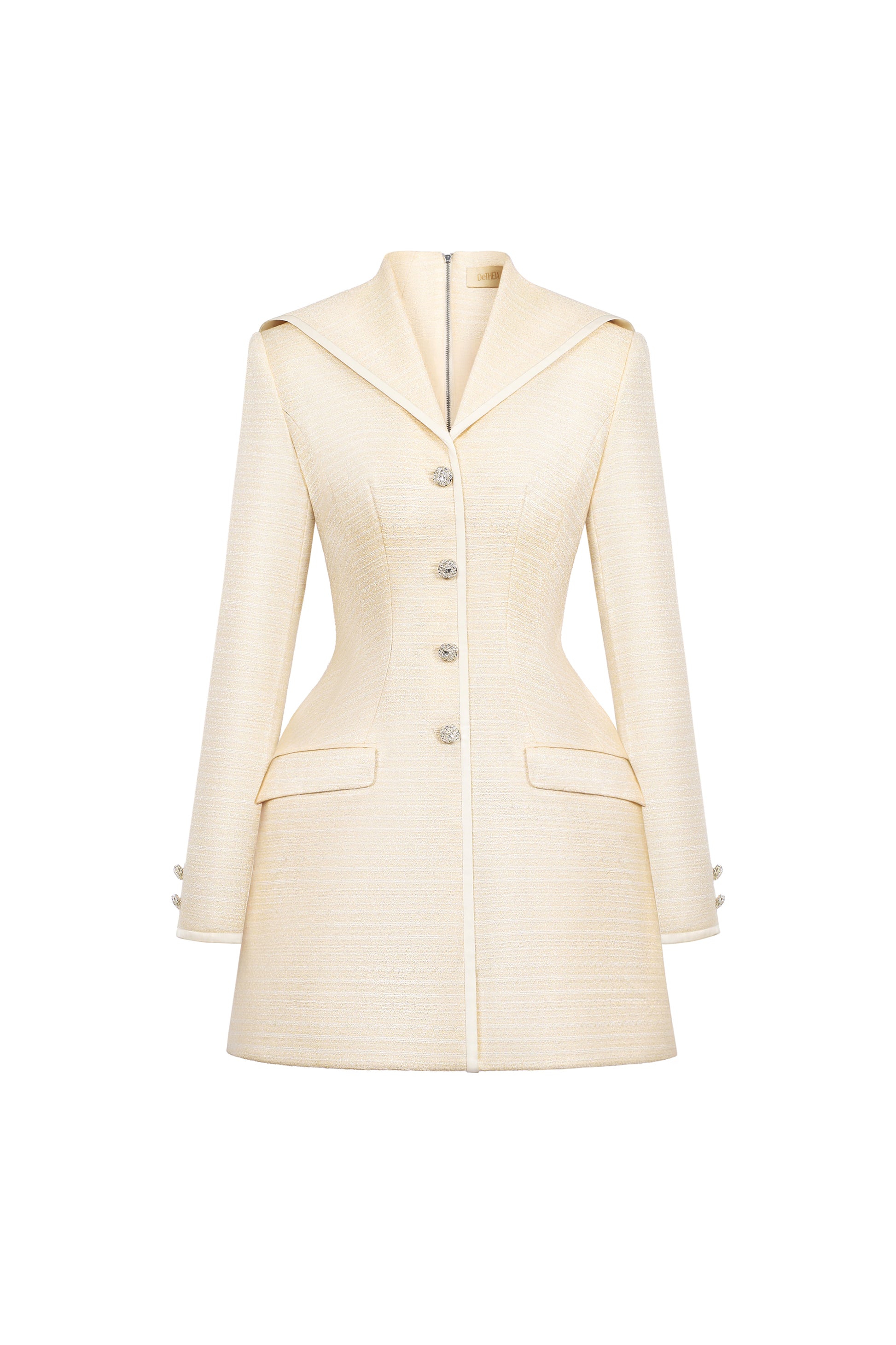 calla long sleeve v-neck dress Calla
