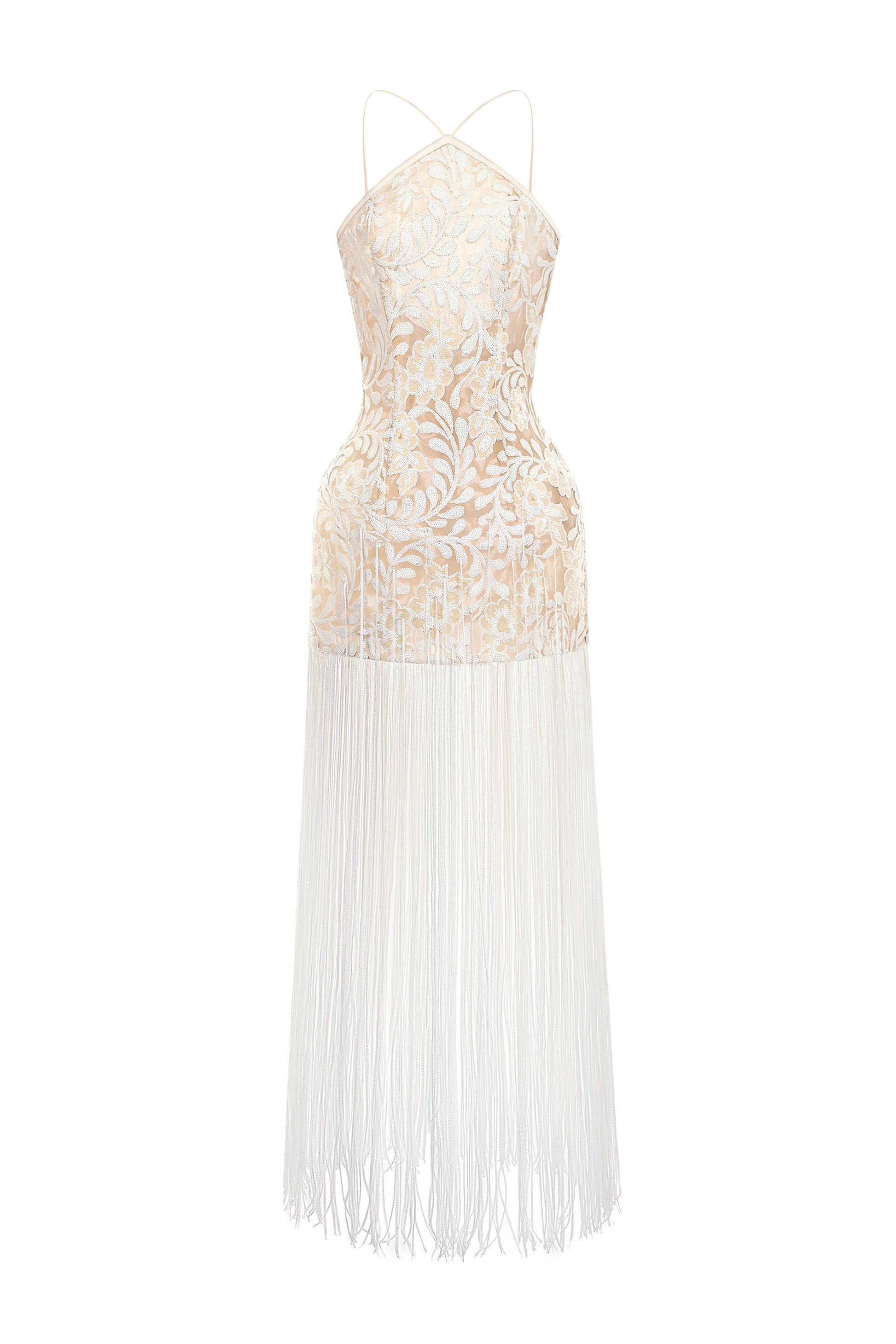 Iris Fringe Midi Dress