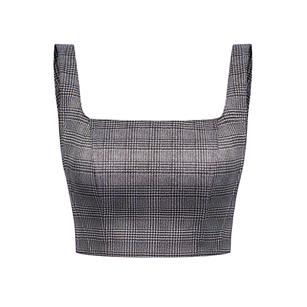 Ava Cropped Corset Taffeta Crop Top