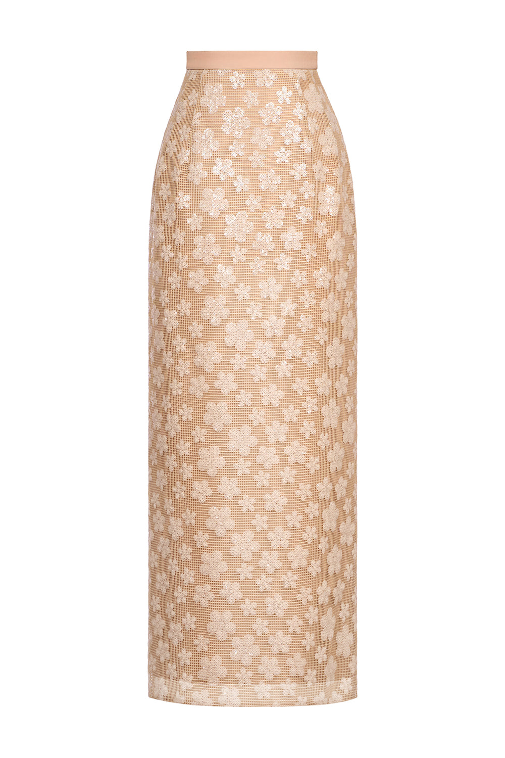 Inés Sheath High Waist Tulle Maxi Skirt