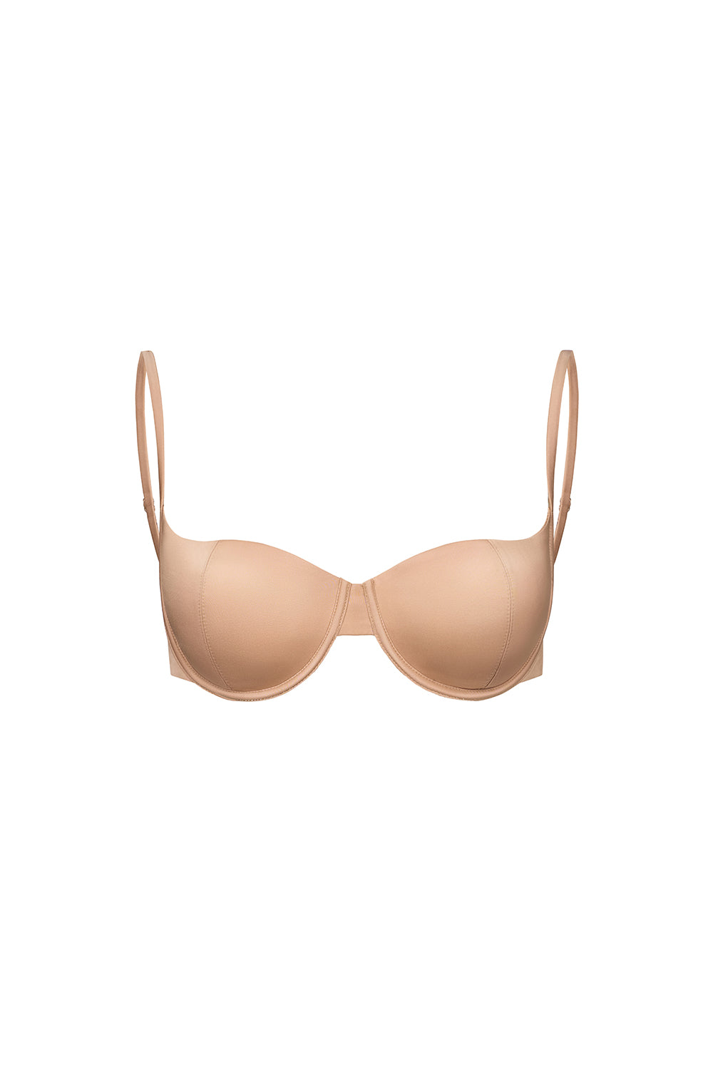 Inés Cropped Chest Cup Poly Silk Bralette