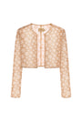 Inés Cropped Long Sleeved Tulle Jacket