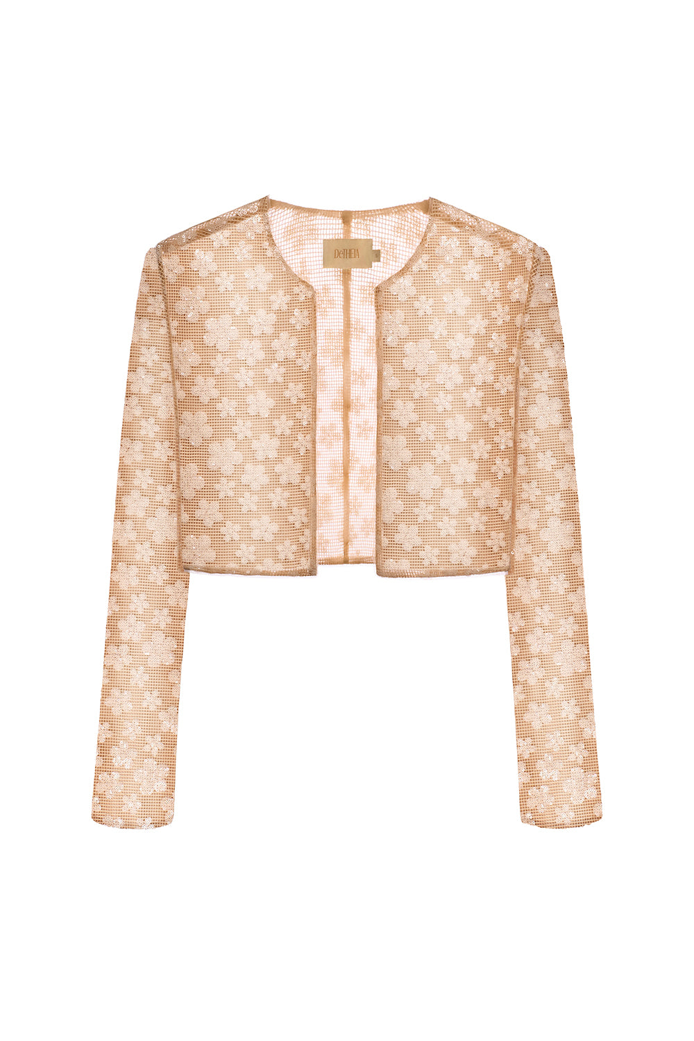 Inés Cropped Long Sleeved Tulle Jacket