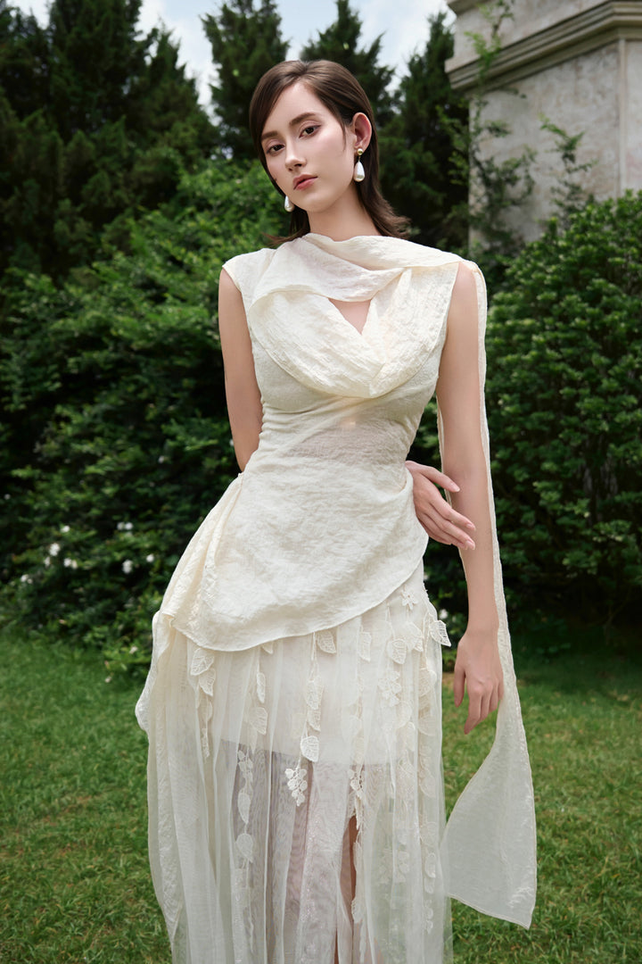 Dewlight A-line Applique Skirt - MEAN BLVD