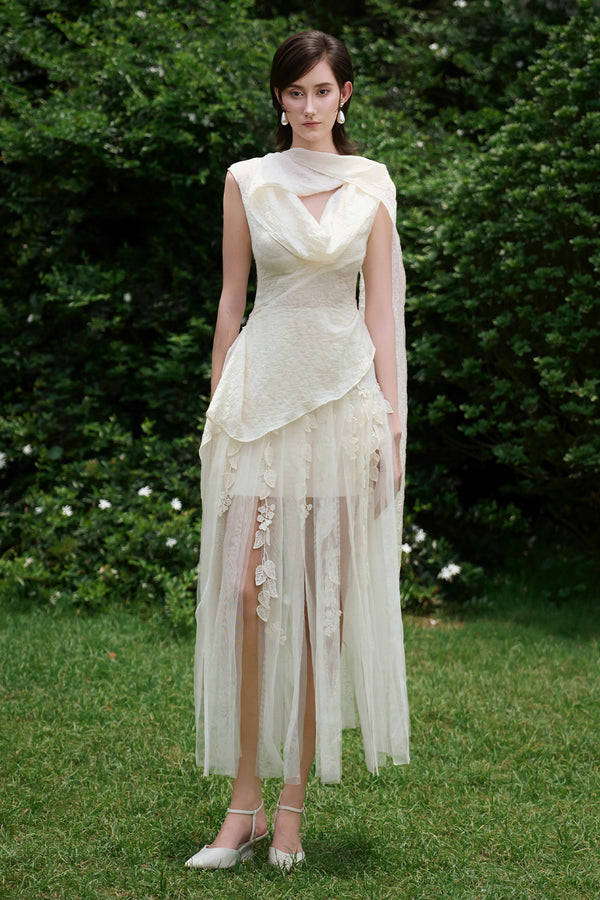 Dewlight Asymmetric Jacquard Top - MEAN BLVD