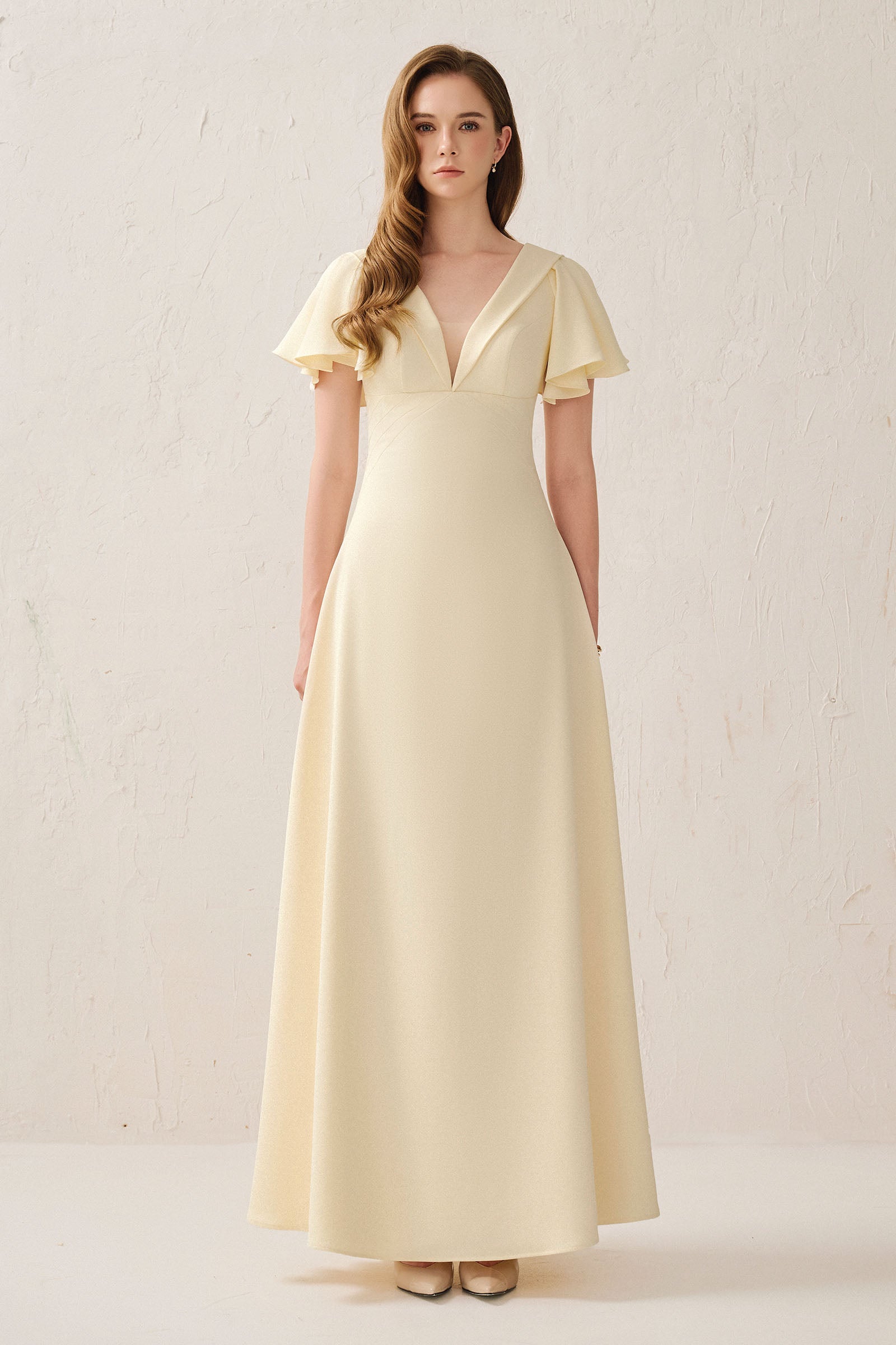 Diana Butterfly Sleeve Maxi Dress - MEAN BLVD