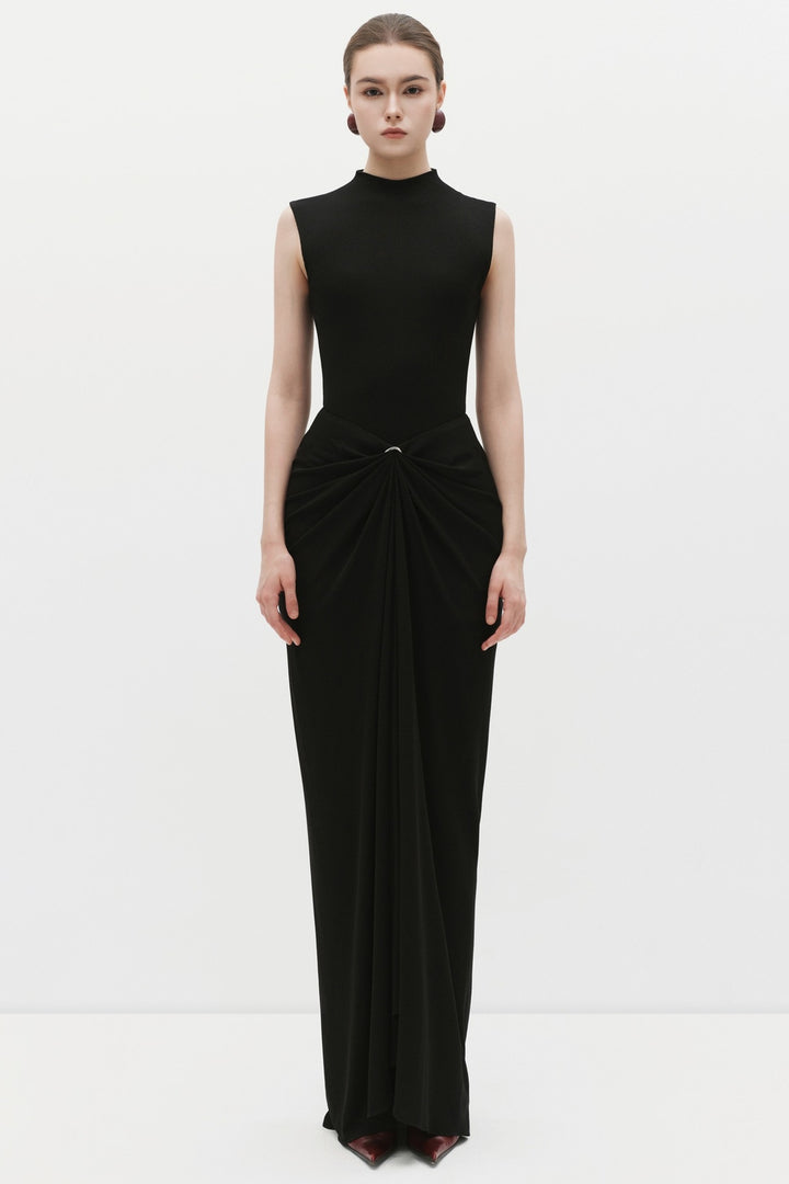 Dilys Wrap Draped Skirt - MEAN BLVD