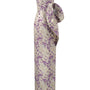 Sage Strapless Asymmetric Jacquard Floor Length Dress