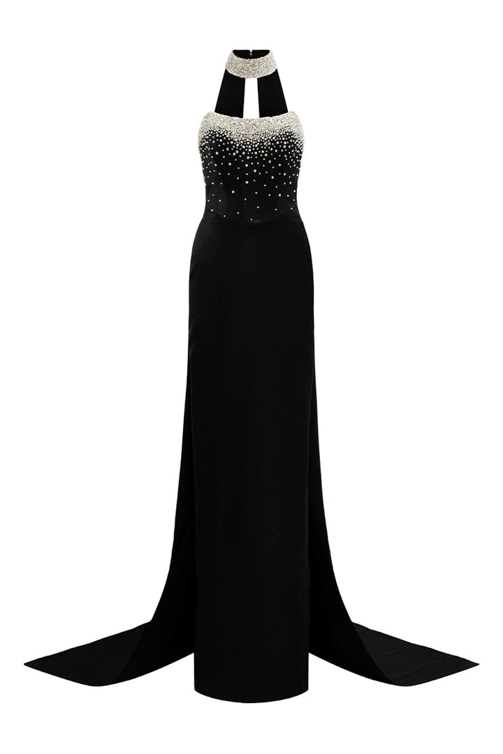 Dream Sheath Rhinestone Maxi Dress - MEAN BLVD