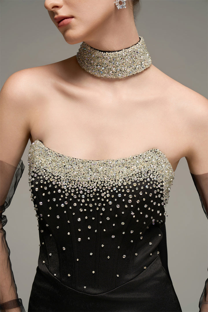 Dream Sheath Rhinestone Maxi Dress - MEAN BLVD