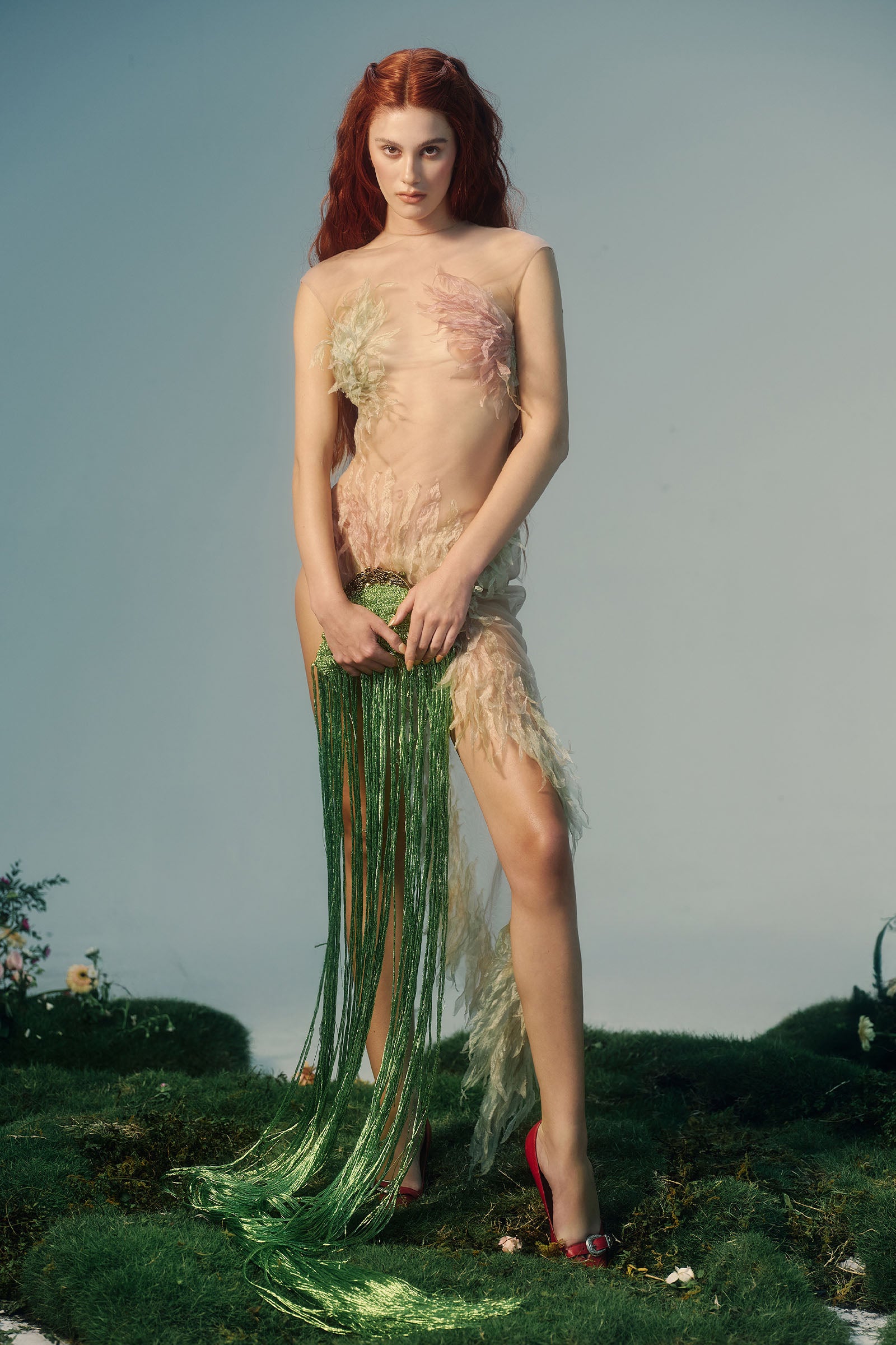 Dryad Asymmetric Maxi Dress - MEAN BLVD