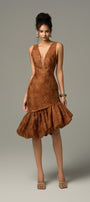 Aurora Dual Style Detachable Trumpet Midi Dress