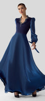 Duchess Bishop Sleeve Maxi Dress - MEAN BLVD