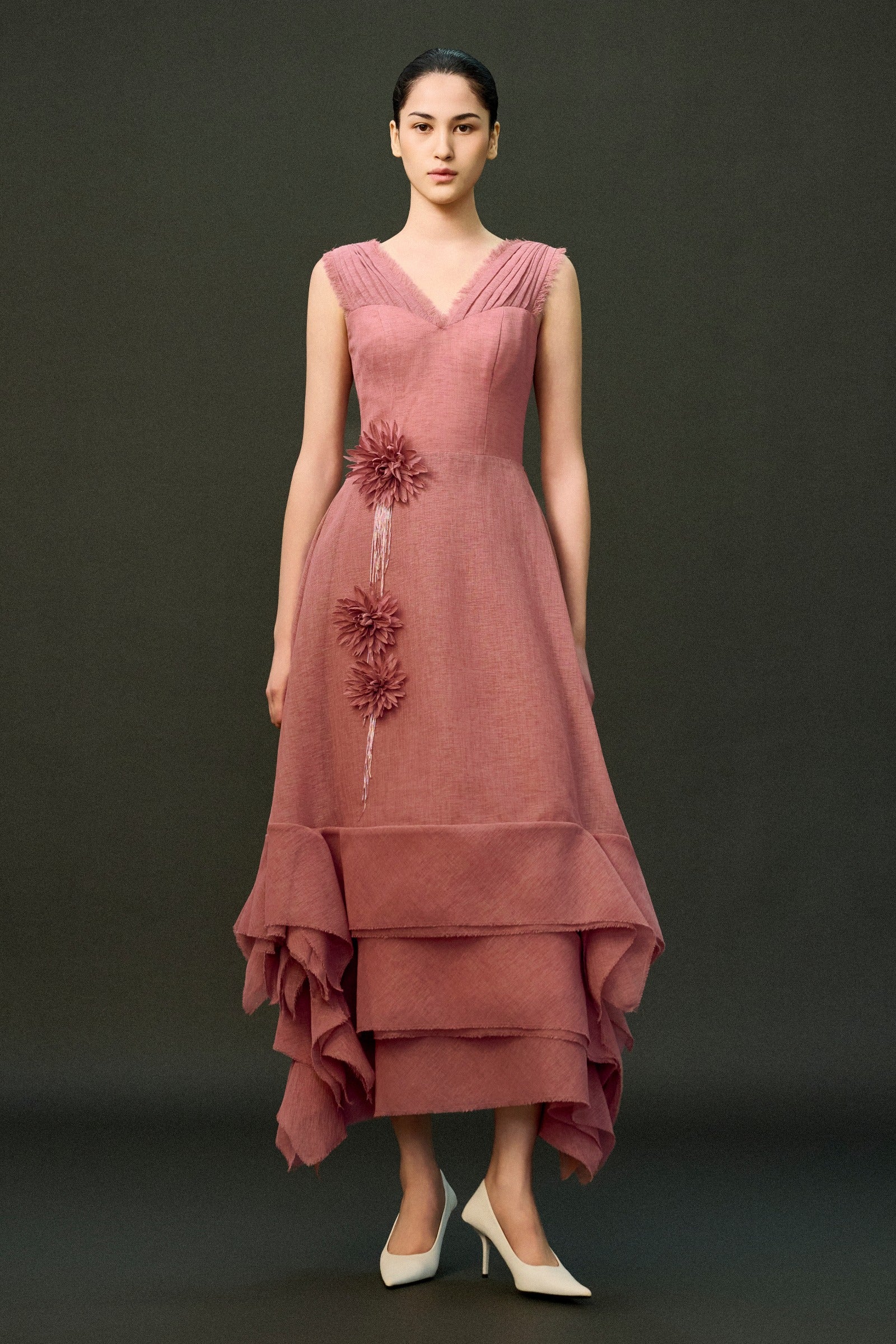 Dune Draped Midi Dress - MEAN BLVD