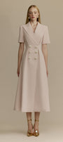 Dynasty Button Midi Dress - MEAN BLVD