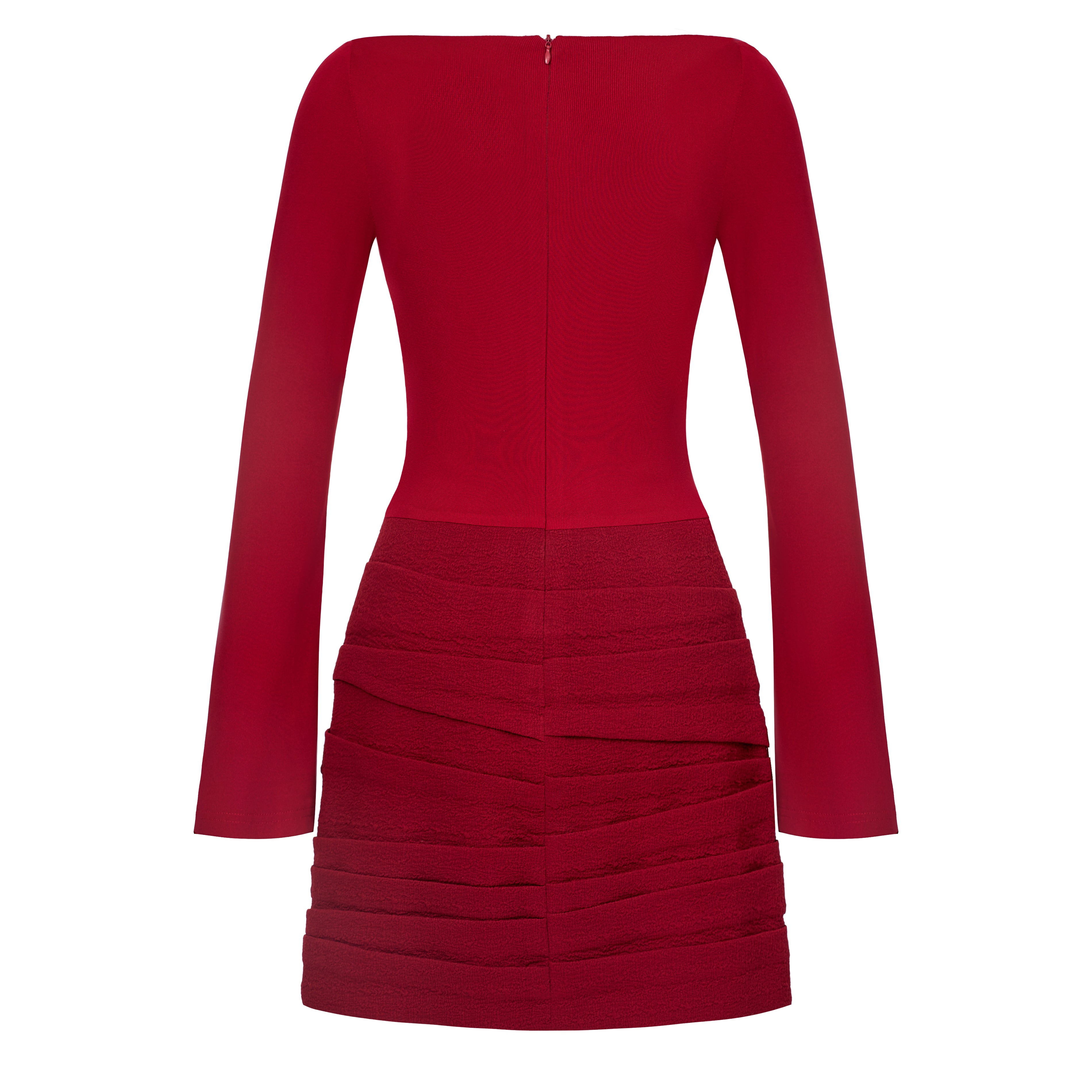 Sunshine A-line Boat Neck Jersey Mini Dress