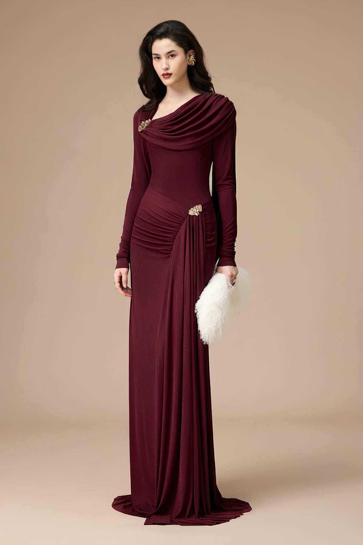 Eden Draped Maxi Dress