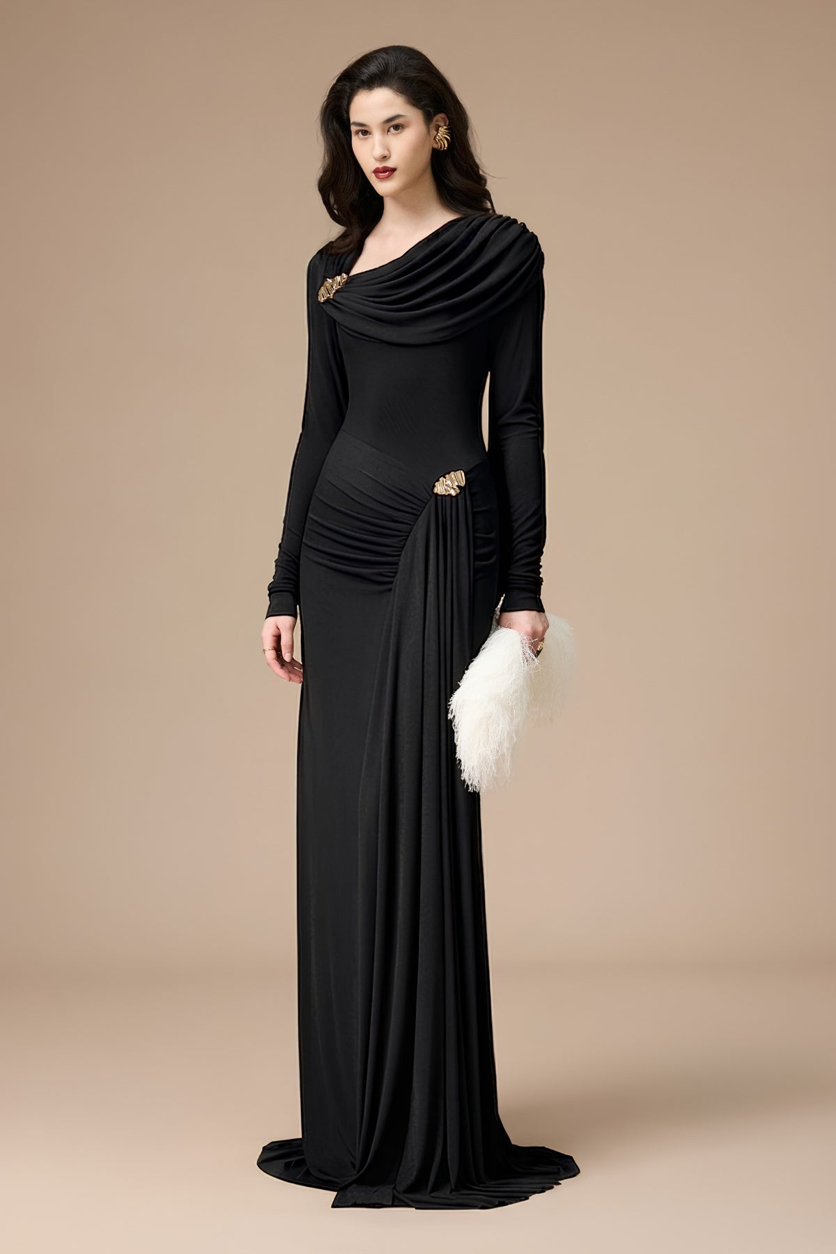 Eden Draped Maxi Dress