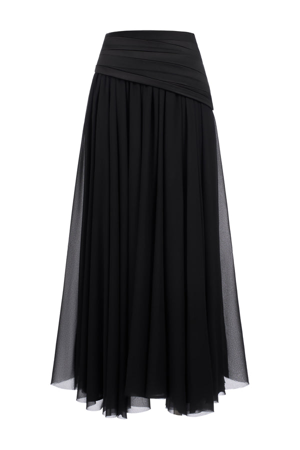Luna A-line Gathering Skirt
