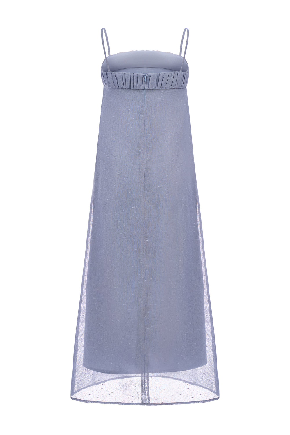 Nerina Square Neck Pleated Midi Dress
