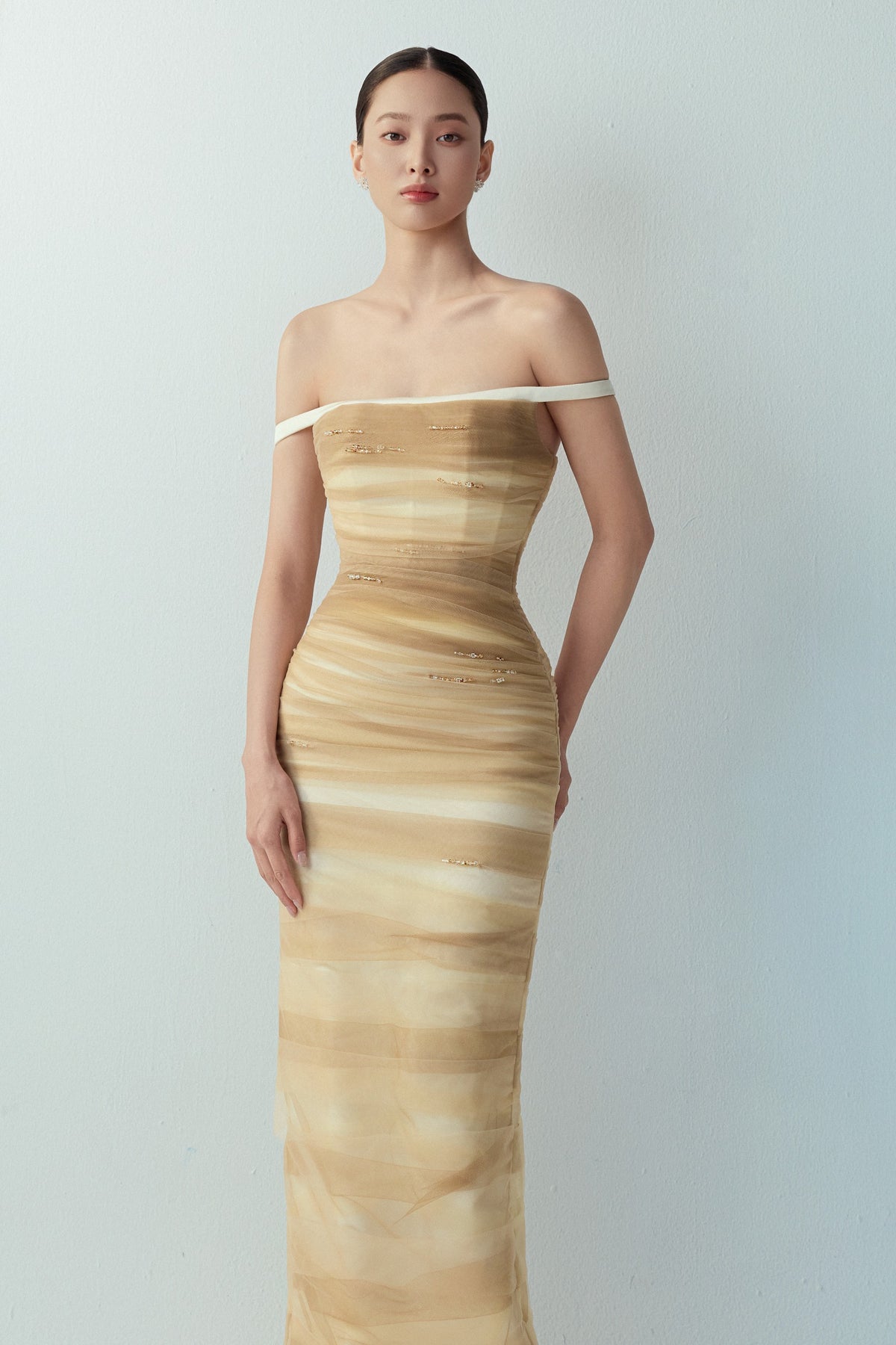 Eira Ruched Maxi Dress