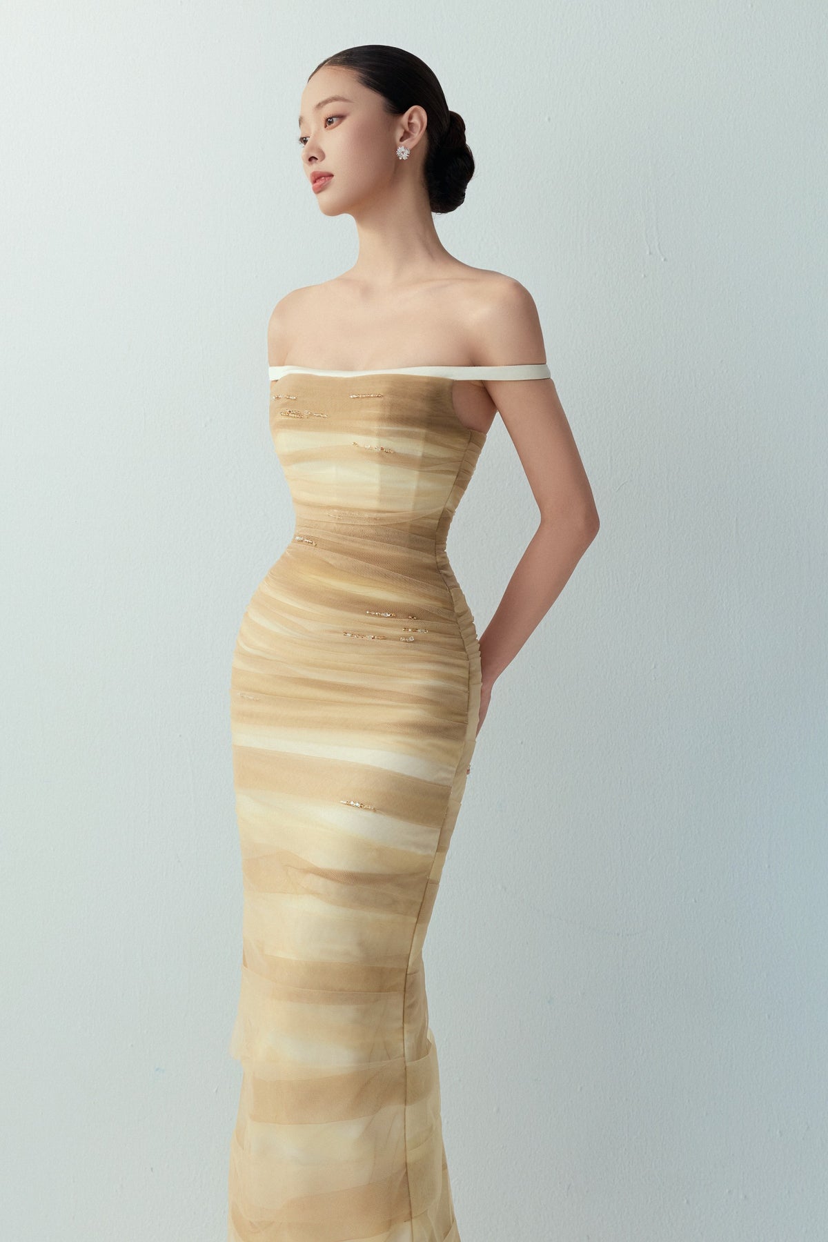 Eira Ruched Maxi Dress