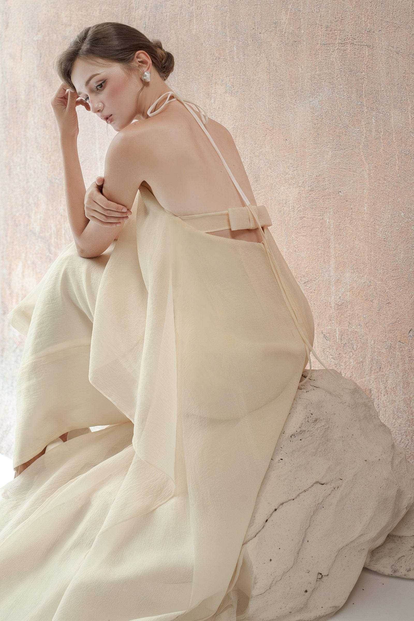 Elaina Draped Maxi Dress