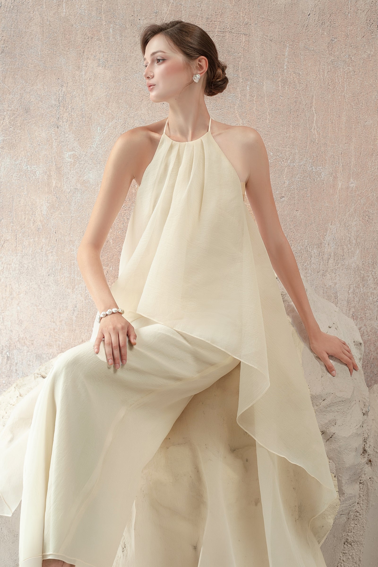 Elaina Draped Maxi Dress