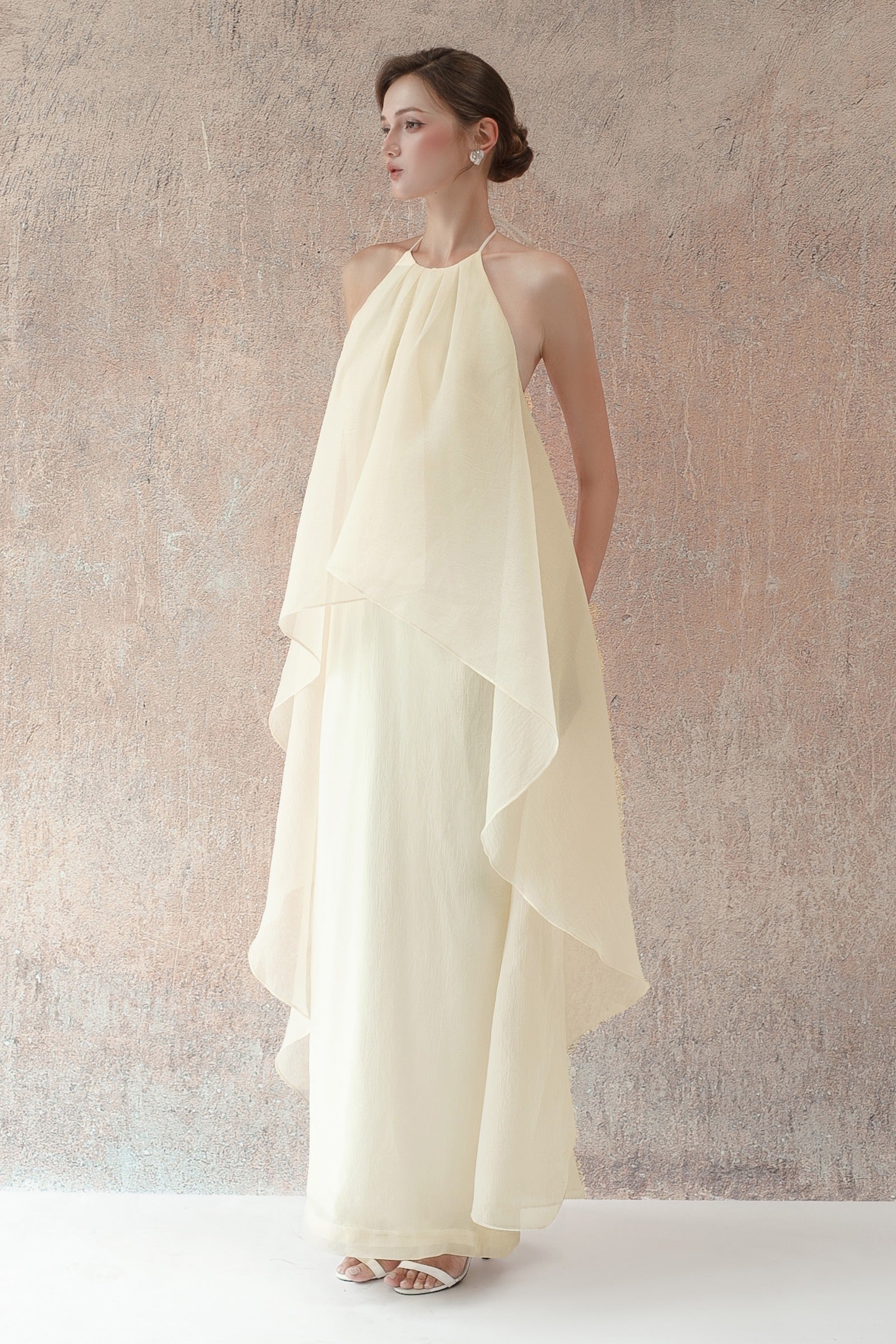 Elaina Draped Maxi Dress