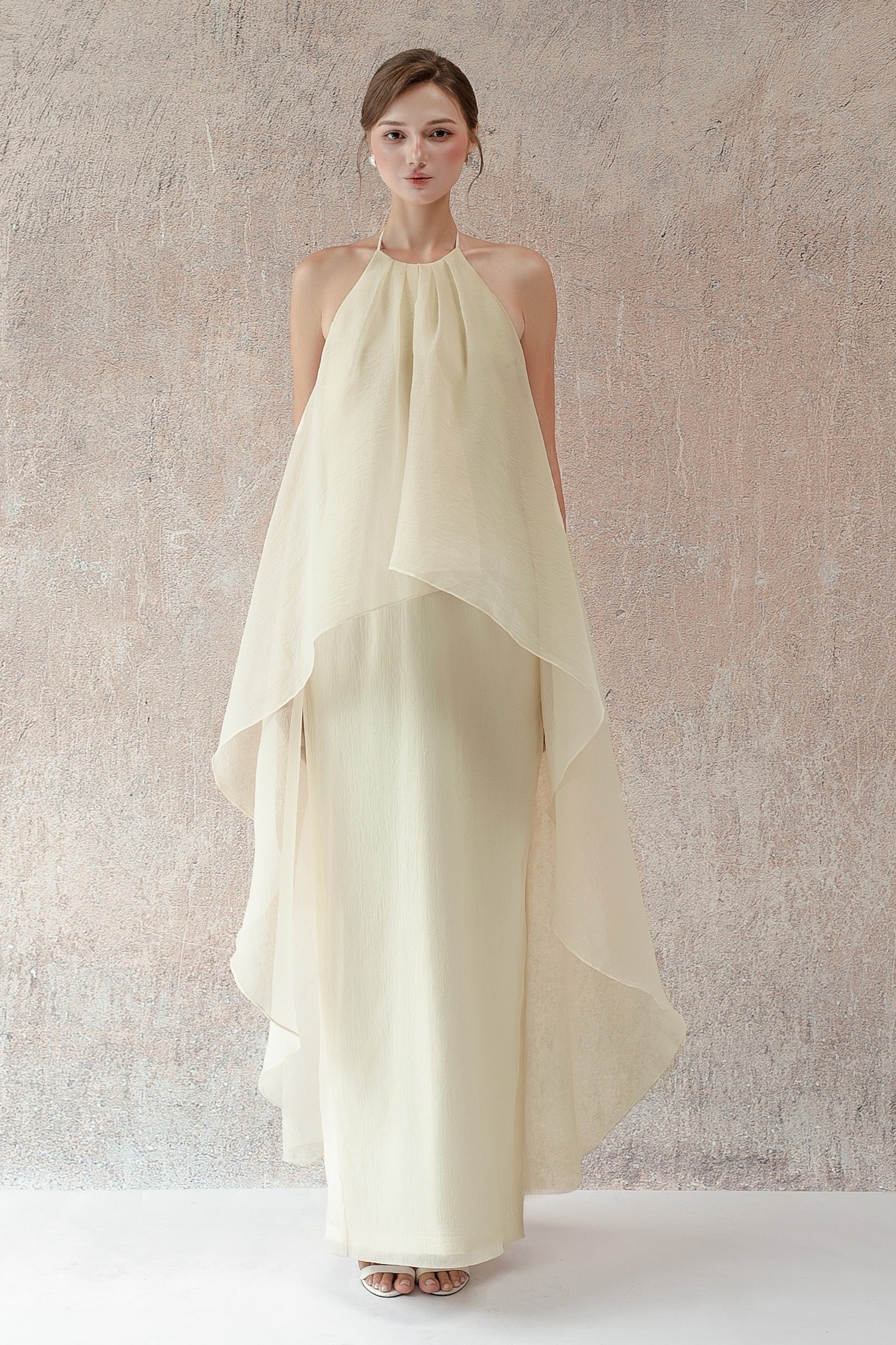 Elaina Draped Maxi Dress