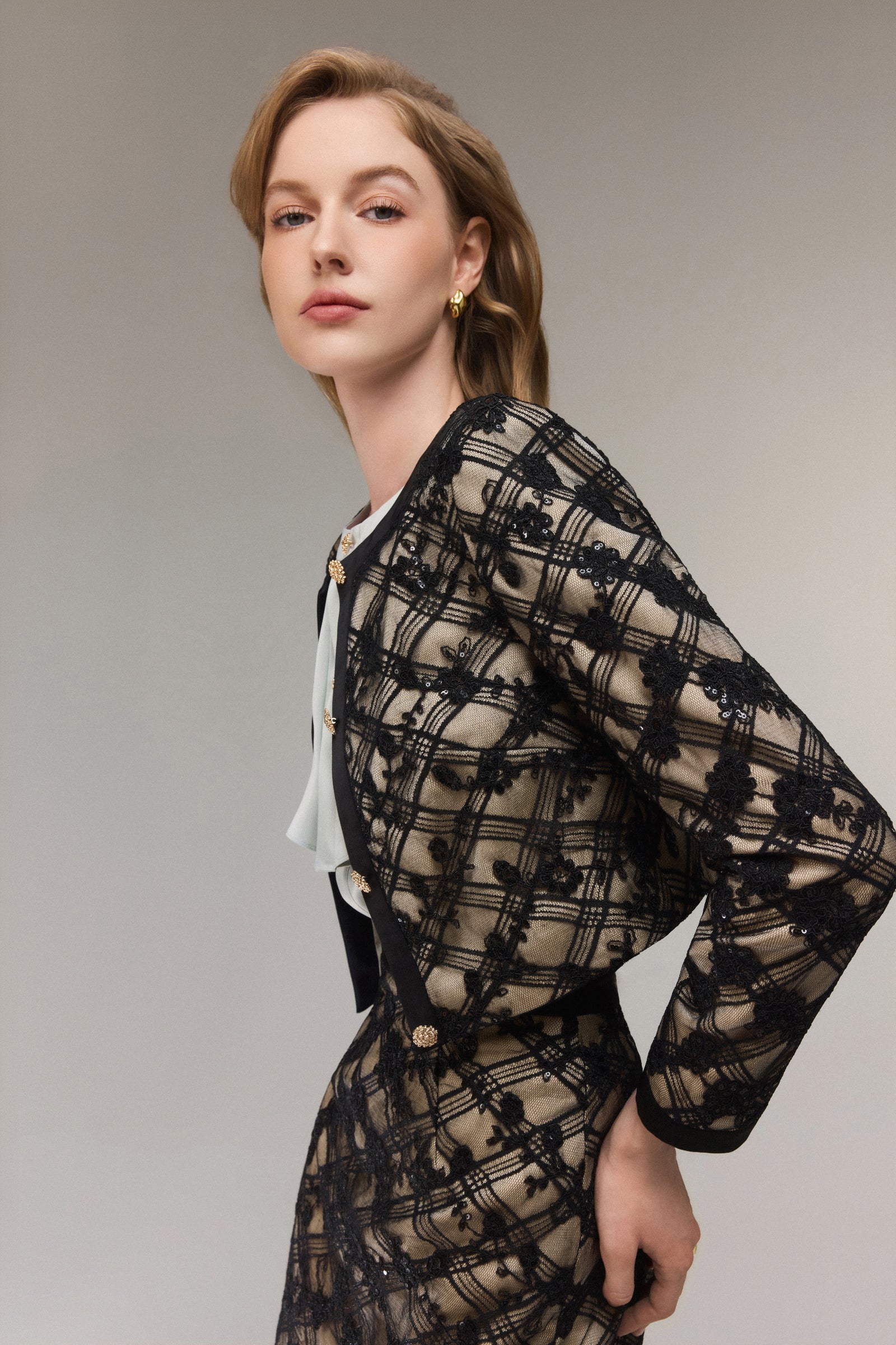 Aube Round Neck Jacket